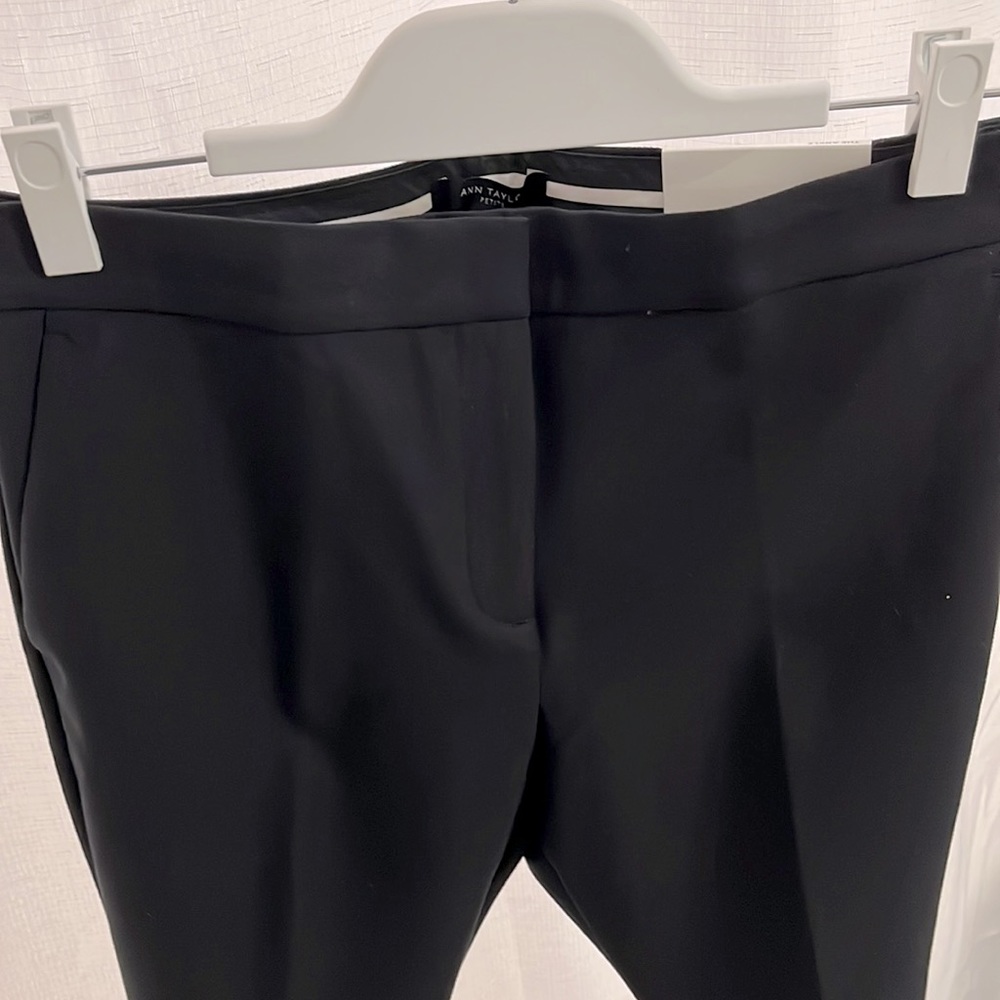 Ann Taylor High Rise Ankle Pant (W 10P, black)